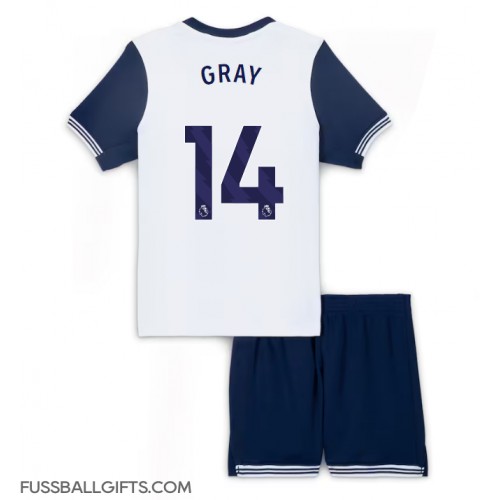 Tottenham Hotspur Archie Gray #14 Fußballbekleidung Heimtrikot Kinder 2024-25 Kurzarm (+ kurze hosen)